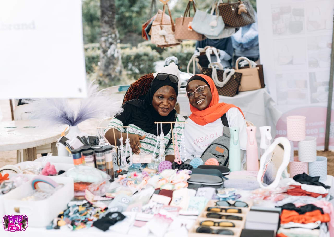 A jewellery stall at the market